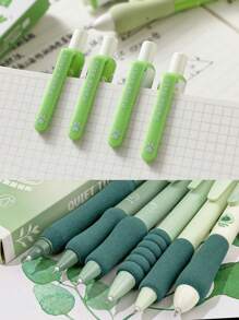 6 stuks Ins zeer aantrekkelijke Level ST snel drogende neutrale pennen, superzachte grip, gladde testpen, geschikt voor kantoor en school (0,5 mm)