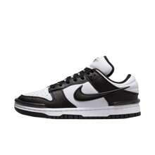 Nike Zapatos planos casuales y versátiles de color contrastante y cómodos para uso diario de mujeres - En blanco y negro - Ver 1