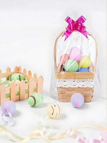 5pcs- Large Clear Cellophane Bags, Shrink Wrap Basket Bags, Extra Large Gift Baskets Wrap Bags, Clear Cellophane PVC Shrink Bags For Easter Mother's Day Graduation Season Gift Supplies, Shrink Wrap Plastic Bag Transparent Gift Bag, Suitable For Basket, Wedding, Bride, Gifts Packaging - Clear - View 6