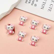 Sanrio Sanrio Mignon DIY/ 40 pièces/20 pièces/10 pièces Mignonnes décorations en résine 3D mini hello kitty de dessin animé, pour nail art/fabrication de bijoux - Lot en vrac, convient pour la création de bijoux DIY