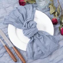 12pcs Bohemian Style Crinkle Cloth Napkins Wrinkled Napkins, Suitable For Wedding, Festival, Birthday, Daily Use And Various Parties