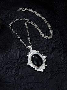 1 PC European And American Gothic Green Red Vampire Mysterious Pagan Witch Jewelry Retro Relief Pendant Necklaces Gift - mặt dây chuyền vòng cổ - Xem 12