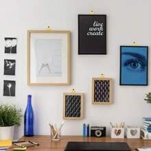 100pcs Triangle D-Ring Frame Hardware Hooks, Triangle Hanging Screw Eyelets, Suitable For Canvas Wall Decor