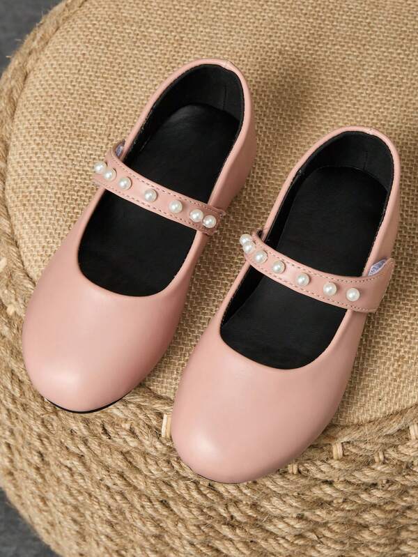 1 Paio di scarpe da vestire in pelle morbida dalle punte arrotondate per ragazze, scarpe da principessa alla moda e carine, adatte per la scuola, recital e cerimonie