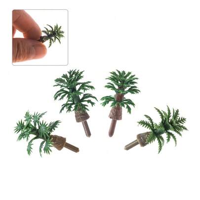 5/20/50/100pcs Scale Model Miniature Palm Coco Nut Trees For Architectural Building Model Railway Train Scene Landscale Layout