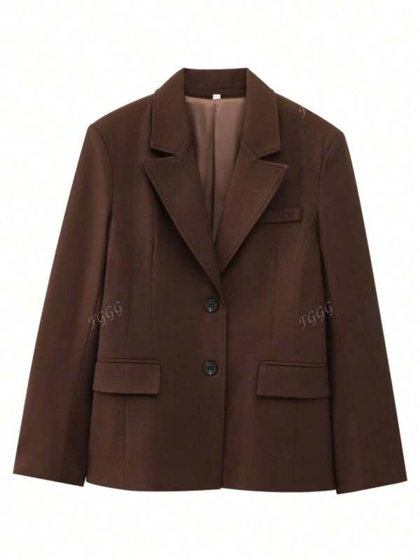 Casual & forens minimalistisch effen blazer