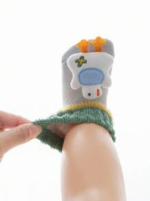 2 Pairs Soft & Breathable Newborn Socks, Thin Summer Baby Socks Anti-Slip For Toddlers Learning To Walk, Ultra-Thin Silk Infant Socks - Multicolor - View 9