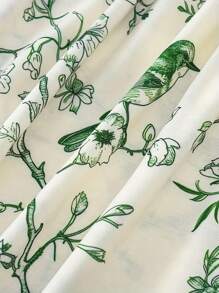Gonna a fiori casual ed elegante da donna di taglia grande
