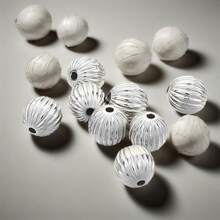 50 件 4/5 毫米南瓜珠手工串珠首饰制作配件，适用于 DIY 串珠用品、手镯、项链和其他珠宝