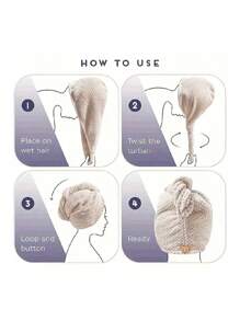 3pcs Premium Quick-Drying Microfiber Head Towel Wrap, Super Absorbent Soft And Comfortable Hair Drying Towel For Frizzy Hair, Must Have Daily Towel Gift, Bathroom Supplies, Home Supplies Home Bathroom Decor Fall Decor Back To School Hair Bonnet Shower Towels For Beauty Salon, Hotel Sports,Home Essentials, Towel, Skin Care - Multicolor - View 11