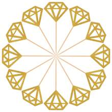 12/24个闪亮钻石纸杯蛋糕装饰插牌，适用于新娘送礼会、订婚派对、婚礼、生日派对，钻石戒指形状甜甜圈装饰签，蛋糕装饰和甜点用品 - 彩色 - 查看 4