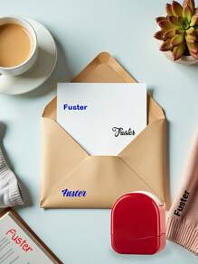 1 pieza Sello de firma de metal personalizado con nombre y cuerda, sellos de nombre de unicolor personalizados, sello de nombre autohincado personalizado DIY, sellos para firmar el nombre, a prueba de agua, invitaciones, el diseño se puede personalizar, regalo de aniversario, regalo de cumpleaños, Día de San Valentín - Estilo A - Ver 7