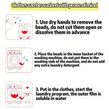 1/30/50pcs Concentrated 6-In-1 Fragrance 5-In-1 Laundry Detergent Pods, Strong Stain Removal, Peach Scented Laundry Capsules, Odor Eliminating Laundry Powder, Suitable For Visible And Invisible Stains, Compatible With All Washing Machines - Multicolor - View 6