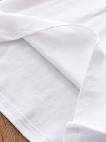 Casual poloshirt met contrasterende kleuren voor jongens, letterborduurwerk, zacht en ademend shirt met korte mouwen, zomerkleding voor kinderen