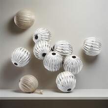 50 件 4/5 毫米南瓜珠手工串珠首饰制作配件，适用于 DIY 串珠用品、手镯、项链和其他珠宝