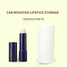 Universal Lip Balm Holder, Car Lip Balm Holder, Non-Melting Upright Lipstick Holder, Car Accessories, Women's Interior Accessories, Cute Car Decor, Lady, Car Lipstick Storage, Convenient Adhesive Lipstick Storage Box, White