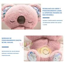 1 pieza de peluche relajante para respirar, muñeca para dormir, muñeca calmante, juguete para dormir para adultos, koala para aliviar la ansiedad, decoración de felpa, muñeca para el cuidado del bebé, lindo diseño de animal, lindo koala, juguete de peluche, juguete de peluche para respirar con música, luz y movimiento rítmico, juguete de peluche portátil para bebé con música, ritmo de respiración ligero y ajustable, suave y agradable para la piel, herramienta calmante, productos para madres y bebés, buen compañero para bebés, adecuado para niños, bebés, adultos (rosa, gris) - Rosa - Ver 5