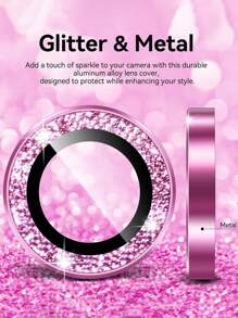 Protezione per obiettivo fotocamera compatibile con Plus Bling - 2024, cover con anello singolo in metallo, vetro temperato anti-graffio 9H con bordo in alluminio, adesione più forte, flash 16 16 Plus 16 Pro Max 16 Pro 15 Pro Max 15 Pro 15 Plus 15 14 Pro Max 14 14pro 14plus 13 Pro Max 13 13 Pro 12 11 (confezione da 3), regalo per compleanni, famiglia, amici, cristalli scintillanti, protezione per obiettivo, accessori per cellulare