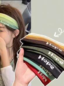 Diadema deportiva para mujer, absorbente del sudor, para yoga, ejercicio, correr, diadema de fitness para exteriores, banda para el cabello de verano, decoración de baño para el hogar