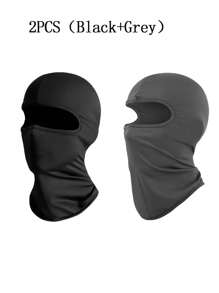 1/2 piezas Pasamontañas para niños y niñas, máscara facial completa transpirable, gorra de protección completa, cuello a prueba de viento y polvo, máscaras faciales para ciclismo