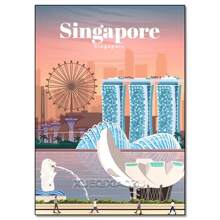 1 张城市旅行墙面艺术海报是装饰酒吧、咖啡馆和家庭的完美礼物，配有帆布艺术框架