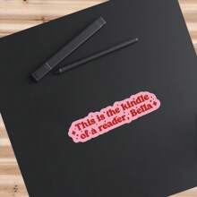 Reader Bella Sticker, Booktok, Twilight, Bookish Sticker, Kindle Sticker, For Water Bottles, Laptops, Phone Cases, Decor, Journaling, Scrapbooking - Pink - View 5