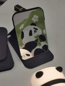 Espejo de maquillaje portátil de escritorio, espejo plegable de alta definición para uso personal, dormitorio de estudiantes y hombres