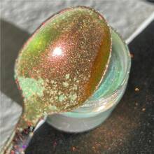 1 pieza de color aleatorio, Set de 7 piezas, Polvo iluminador Camaleón Extreme Powder Penetrante de Hielo Neón de Sirena, Polvo de sombra de ojos de 7 colores 0,3g