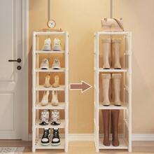 1pc Household Shoe Storage Rack, Multi-Layer Doorstep Shoe Storage Rack, Shoe Cabinet, Easy To Install, Household Items Cloth Shoe Storage,Cozy Home Requirements - Black - View 7