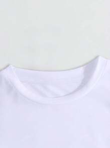 Casual Versatile Solid Color Round Neck Short Sleeve T-Shirt