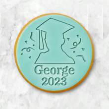 用 2 块饼干定制文字蛋糕装饰万圣节和圣诞节 DIY 切刀糖蛋糕模板婚礼粘土翻糖压花器名字蛋糕模具手工饼干/饼干压花器印章