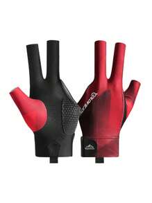 GOLOVEJOY 1pc Snooker/Billiard Glove, Left Hand Only, Thin Breathable Non-Slip 3-Finger Glove