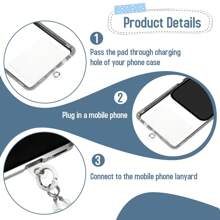 5pcs Phone Lanyard Fixing Card