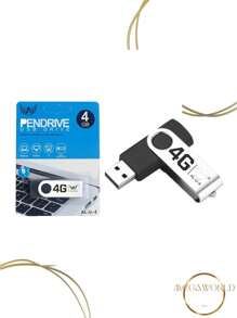 4GB USB Flash Drive High Quality Model AL-U-4 Protective Cover Immediate Shipping - màu đen - Xem 1