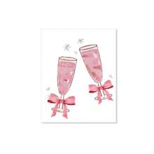 Butterfly Decoration Painting For Kids Room, Romantic Pink Bow Design, Wall Art (No Frame)