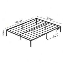 FABATO Base Cama King Size – Marco de Cama con Plataforma 2 Salidas CA y 2USB - Base de Cama de Soporte de Listones de Metal – Almacenamiento Debajo de Cama King Size - Tipo de Enchufe A USA (110-127V) - Ver 5