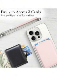 Magnetic Wallet Phone Card Holder With MagMag Wallet Accessories For Phone 16 15 14 13 12 Pro/Pro Max/Plus/Mini Case Series Mini Wallet Card Wallet MagWallet - Multicolor - View 4