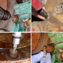 [Multispline Screw Extractor Set] 25pcs Multispline Screw And Bolt Extractor Set - Easy-Out Screw Extraction, Broken Bolt Remover, Stripped Fastener Tool - Multicolor - View 9