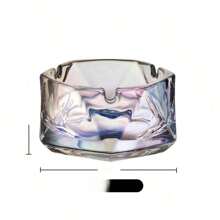 1pc Glass Ashtray, High-End Commercial/Home Decor Ashtray, Simple & Classy Smoking Tray, Fashionable &