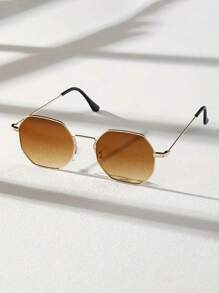 经典几何框架眼镜，适合男士日常佩戴，与服装完美搭配 - 同款多色 - 查看 3