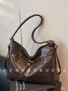 low tea 1 szt. Niska herbata Jednolity kolor PU Skórzana torba typu tote dla kobiet, swobodna moda Duża pojemność torba na ramię z podwójnymi uchwytami i zamknięciem na zamek błyskawiczny, odpowiednia do podróży, zakupów, randek, prezentów dla kobiet, odpowiednia dla nastolatków, studentek, początkujących i białych kołnierzyków, idealna do biura, kampusu, pracy, biznesu, dojazdów, na zewnątrz, podróży, pikniku