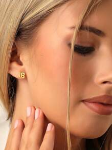 Personalized Numeric Earrings, Vintage Boho Style, Customized Stainless Steel Lucky Number Everyday & Gift Jewelry, Without Coating, Hypoallergenic Earring Posts, Suitable For Thanksgiving & All Seasons - Unique Gift For Her - Multicolor - View 2