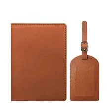 Personalized Passport Cover Luggage Tag Set, Passport Holder, Birthday Travel Gift, Leather Passport Wallet For Men And Women, Travel Gift For Girls, Customized Travel Gift, Travel Accessories - one-size - View 12