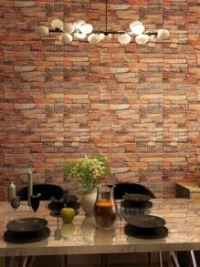 10pcs Brick Pattern Wall Paper, Modern Plain 3D Wall Paper For Home,Renovation Stickers Peel Wall Panels,Wall Paper, Wallpapers,Spring Decoration Items Refresh Your Home,Rama Decoration Stickers Gifts Birthday Graduation - White - View 14