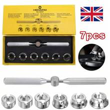 7Pcs Watch Case Back Opener Watch Repair Tool 5537 Precision Hand Held Watchmaker Screw Kit Case Opener Closer Remover - Silver - View 1