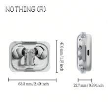 Nothing Ear (A) Yellow Bluetooth Earbuds, Signature Nothing Design, 45 DB Active Noise Cancellation, Powerful Dynamic 11 Mm Driver, Next-Level Sound With LDAC, Bass Enhance Algorithm, Up To 42.5 Hours Of Listening Time