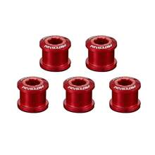 MOTSUV 5pcs Bicycle Crankset Screws, Suitable For Single/Double Chainring Aluminum Alloy Road Bike And Mountain Bike