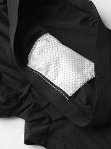 Men's Black Heart & Letter Printed Stretchy Briefs, Fashionable Casual Underwear