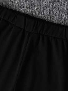 Tween Boy 2pcs Summer Contrast Color Letter "KING" Print Round Neck Short Sleeve Top And Full Length Pants Sports Casual Set, For 7-11 Years Old, PE, Student