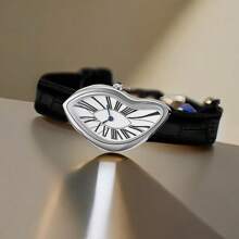 PINTIME Alien Crash Melt Twist Y2K 手表亭女士时尚复古高级设计防水石英表皮带表